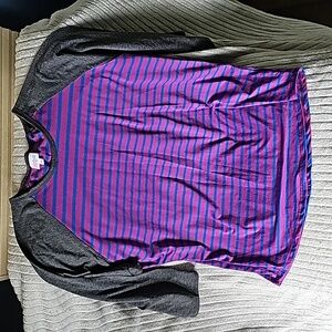 Lularoe Raglan Sleeve Top-3xl